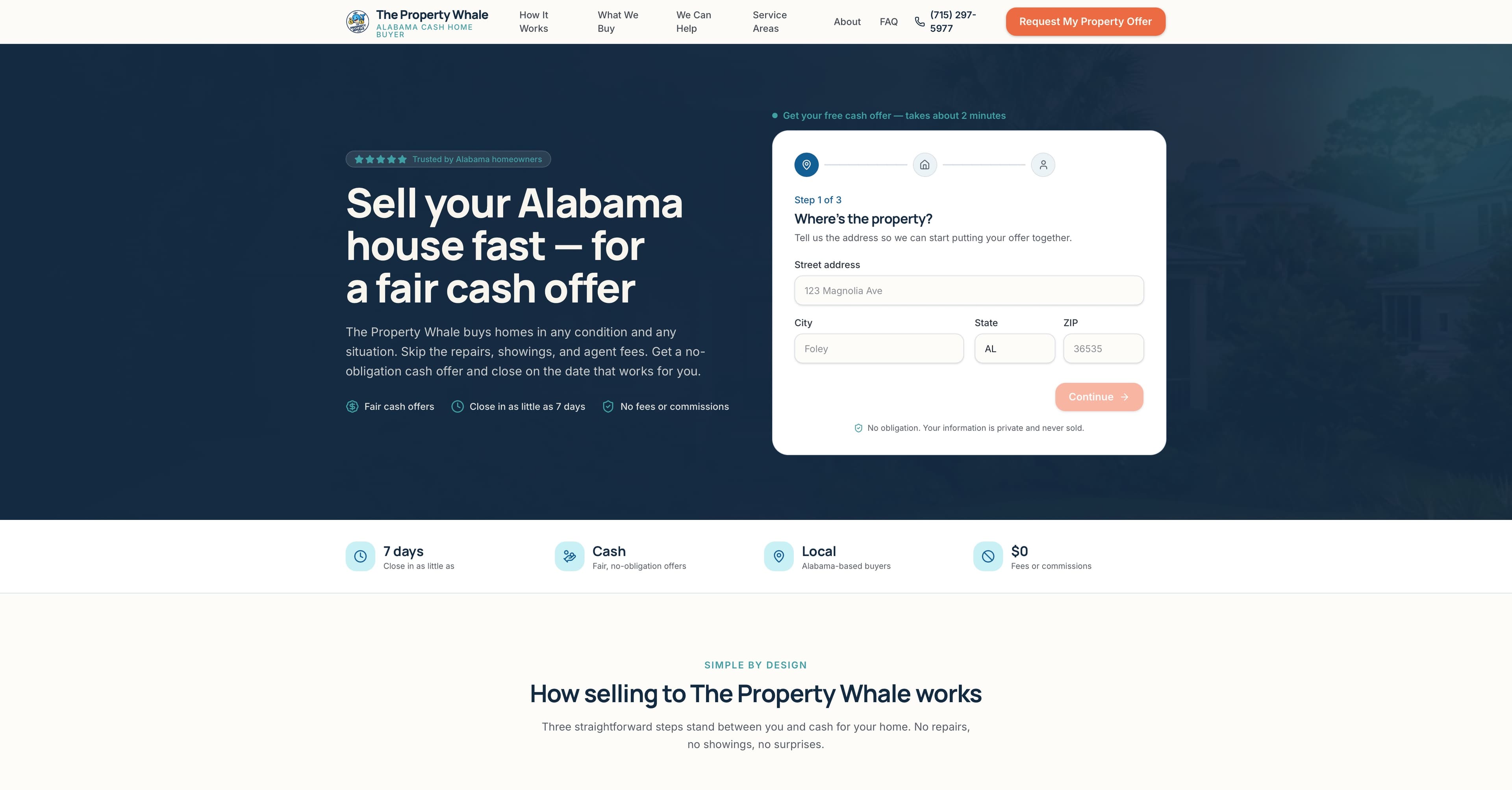 The Property Whale website by Tech Turtle